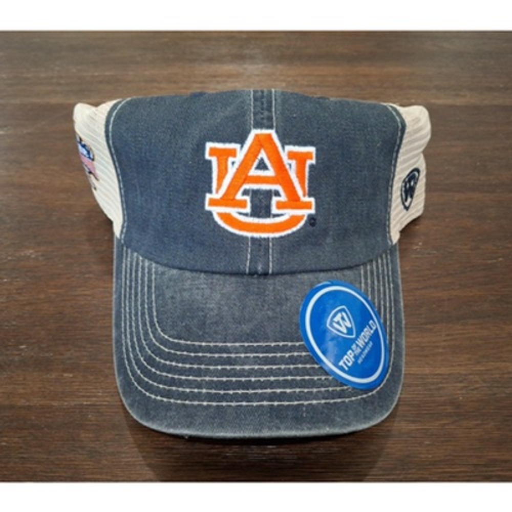 Auburn Tigers 2017 Sugar Bowl Top of the World Mesh Snapback Hat New